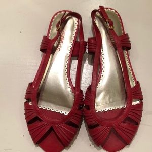 Red Seychelles flat sandals